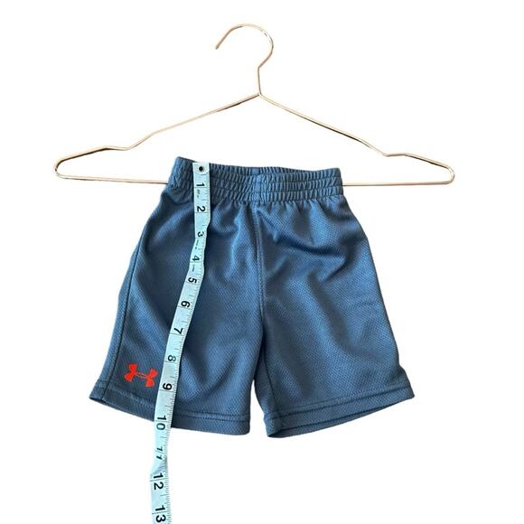 Under Armour Gray Shorts with Orange Logo - Size 12 Months - Picture 3 of 8